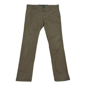 RW&CO Slim Fit Pants Mens 32x32 Brown Khaki Chino Dress Casual Stretch Cotton